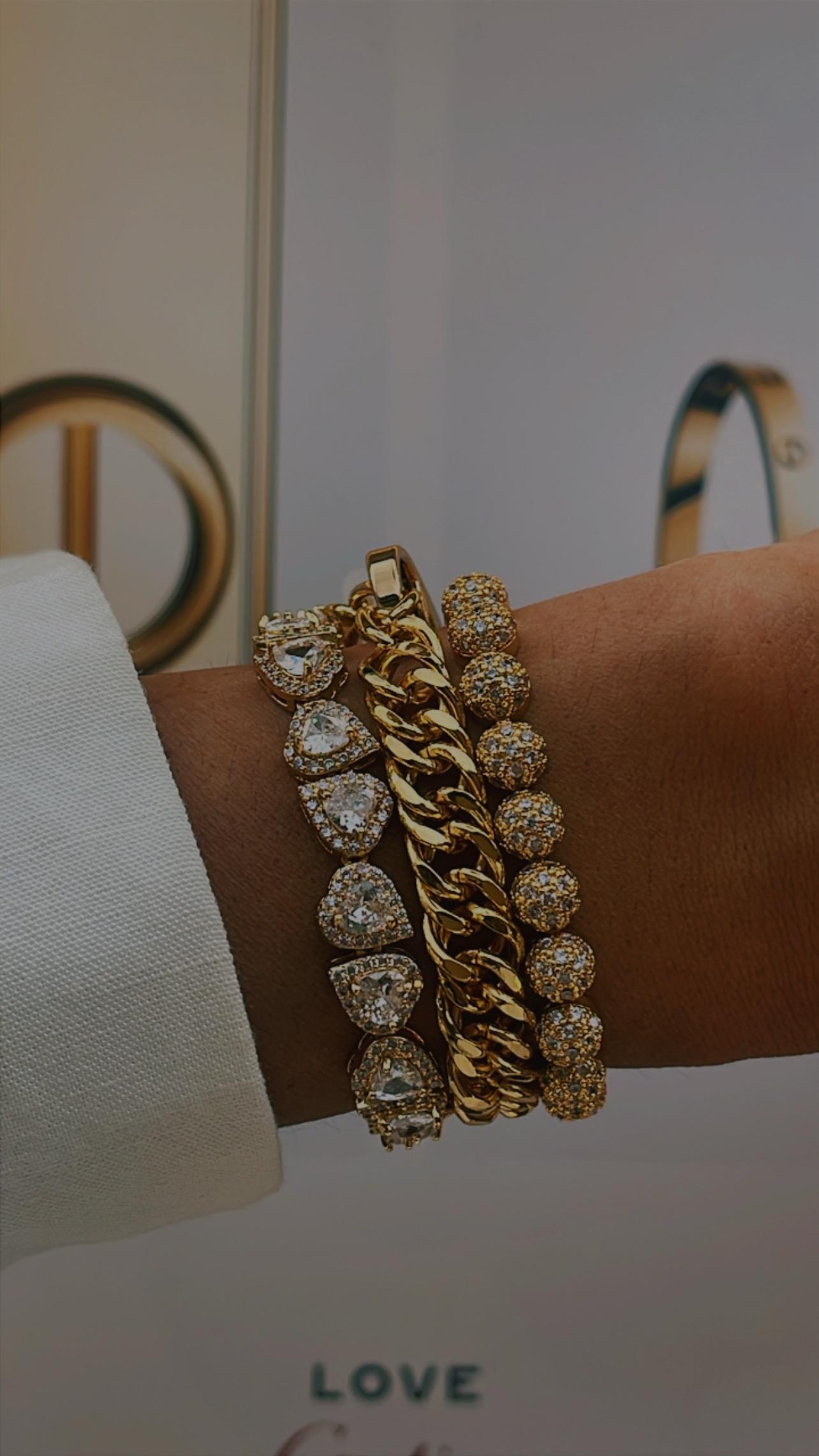 Pulseira riviera esferas