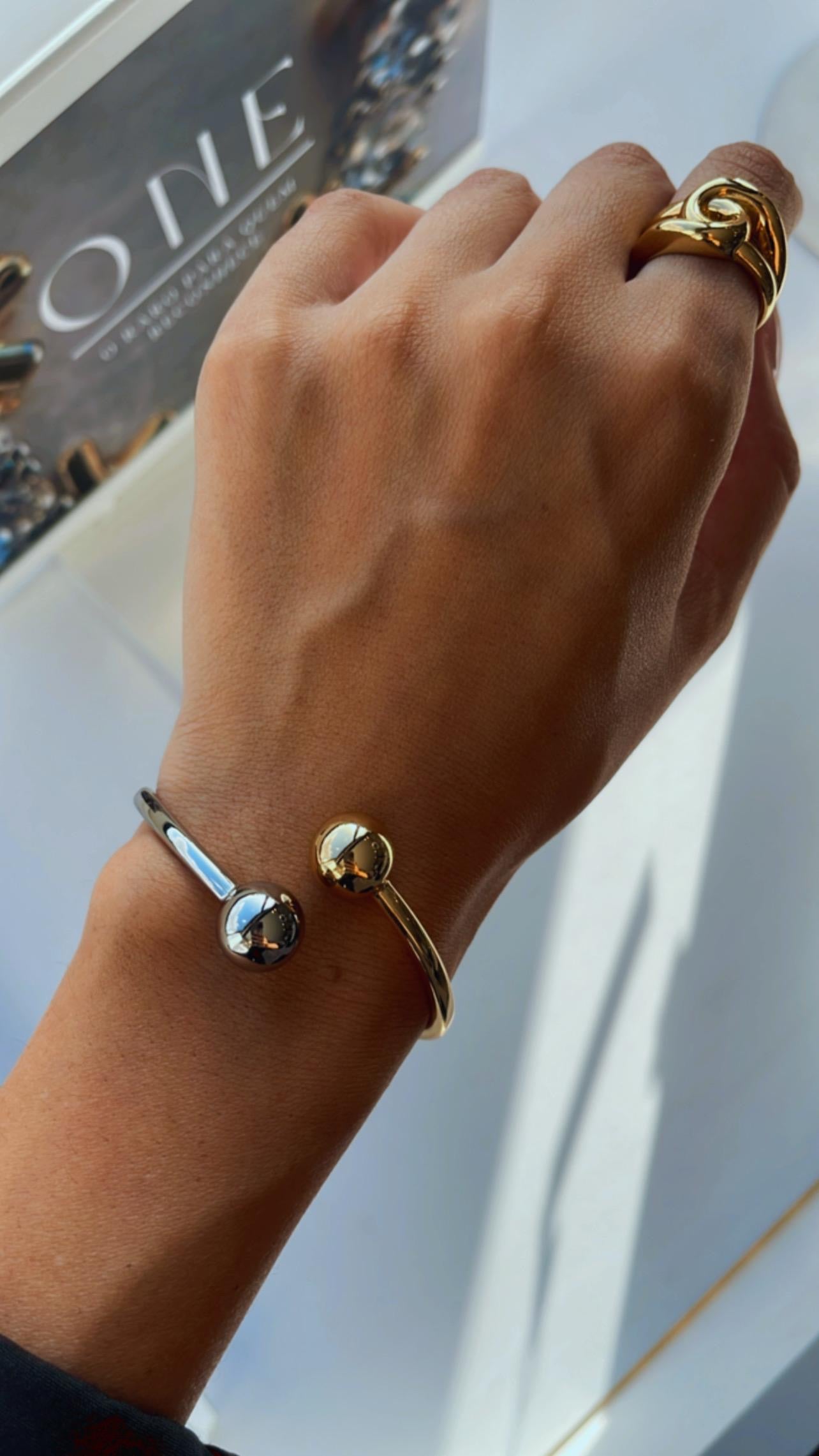Pulseira bracelete esfera mista