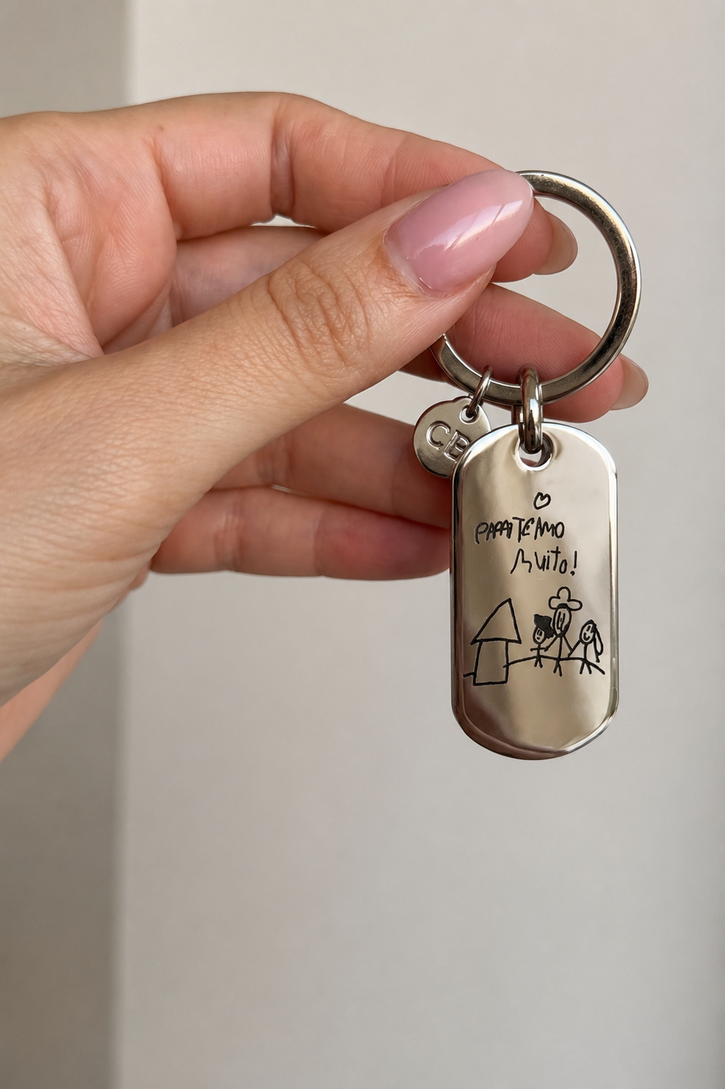 Chaveiro guarde o tempo personalizável