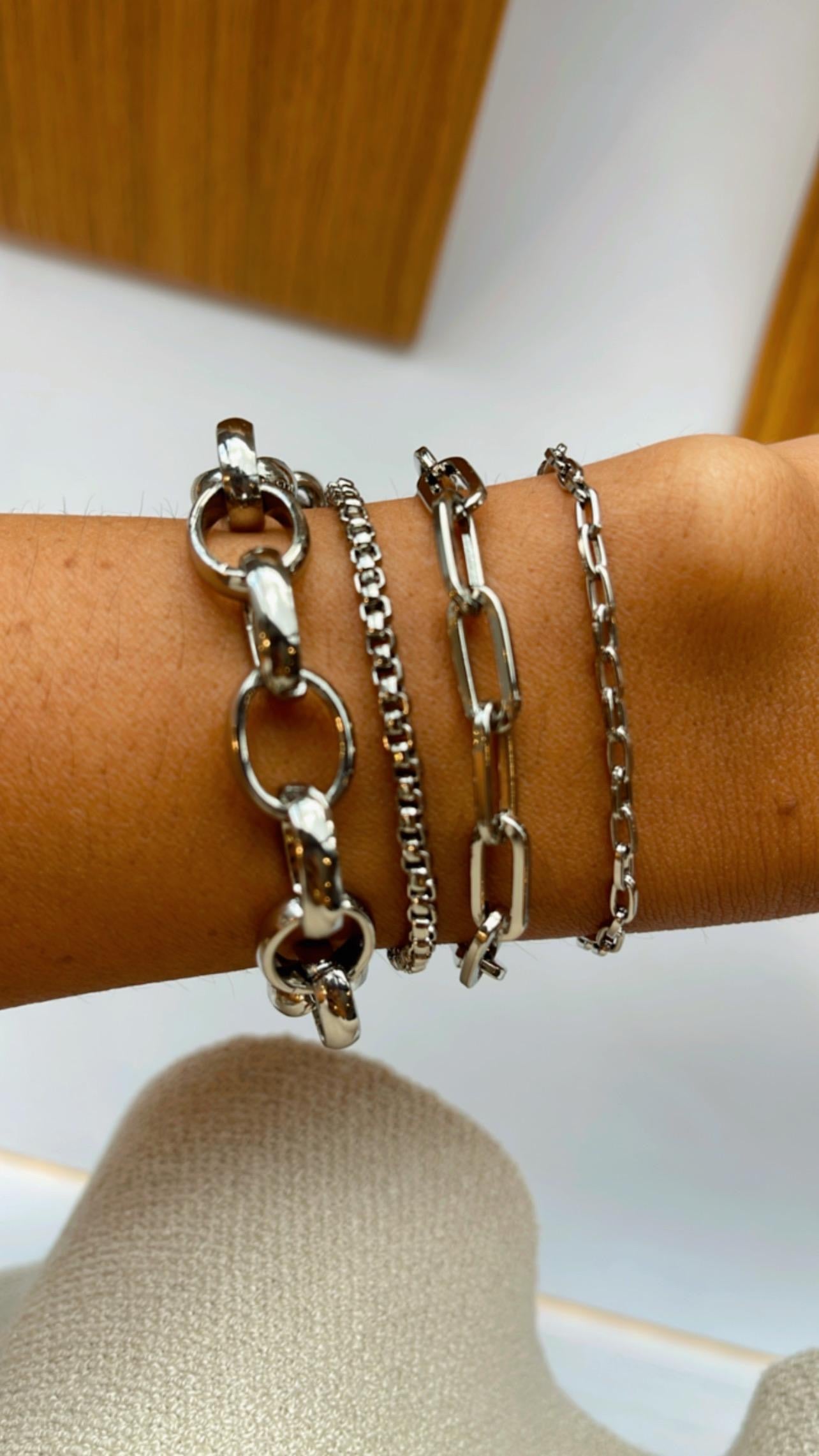 Pulseira mini tier níquel