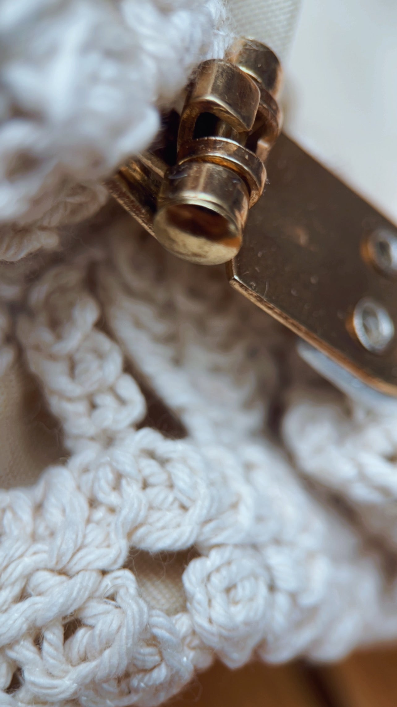 Clutch crochê off white