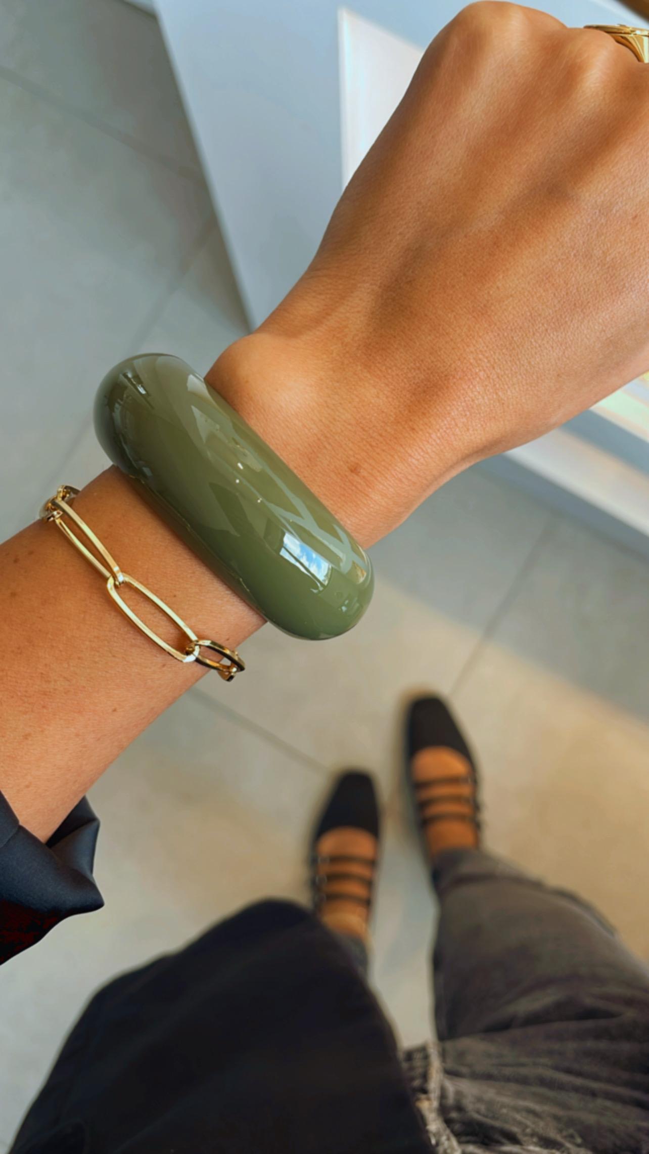 Pulseira bracelete Caetana verde