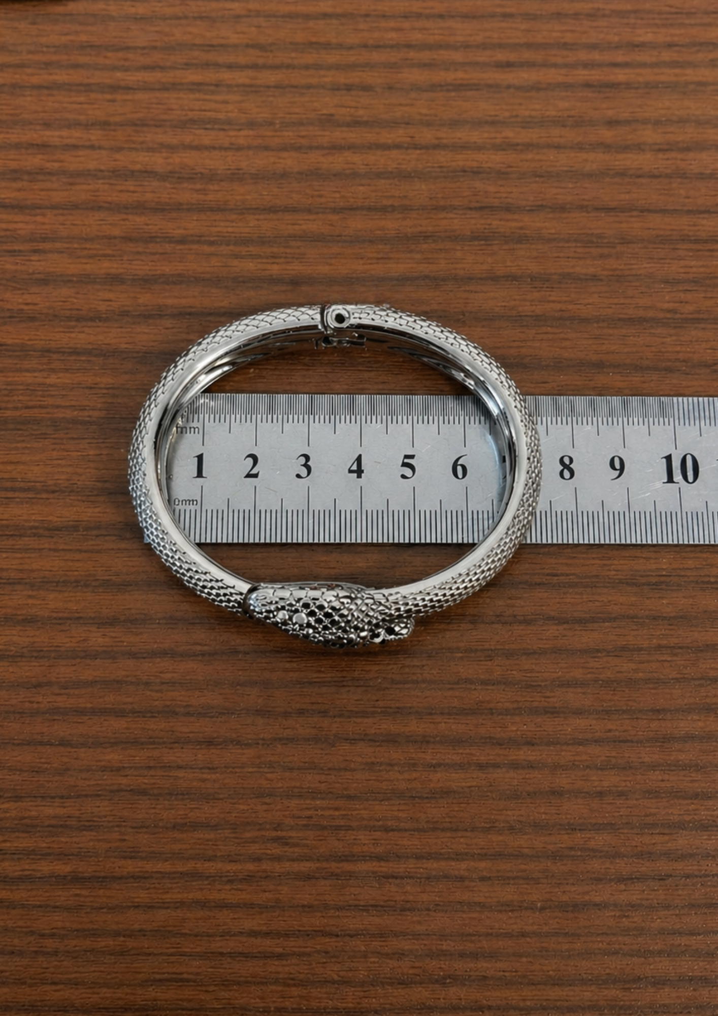 Pulseira bracelete snake níquel